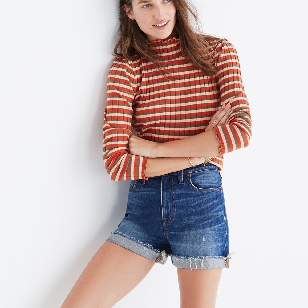 Madewell High-Rise Denim Boyshorts - Glenoaks Wash